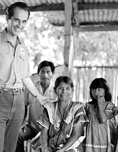 1989. Encuentro con las comunidades indígenas en Tierras Altas, Chiriquí.
